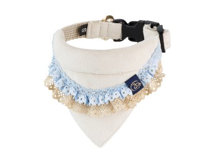 šátek pro psy v elegantní modré barvě