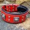 Obojek pro psa Bestia Collar Eros červený (Velikost L - šířka 6,3 cm)