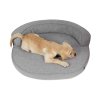 hundebett atlanta silver grau a02