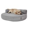 hundebett atlanta silver grau a01