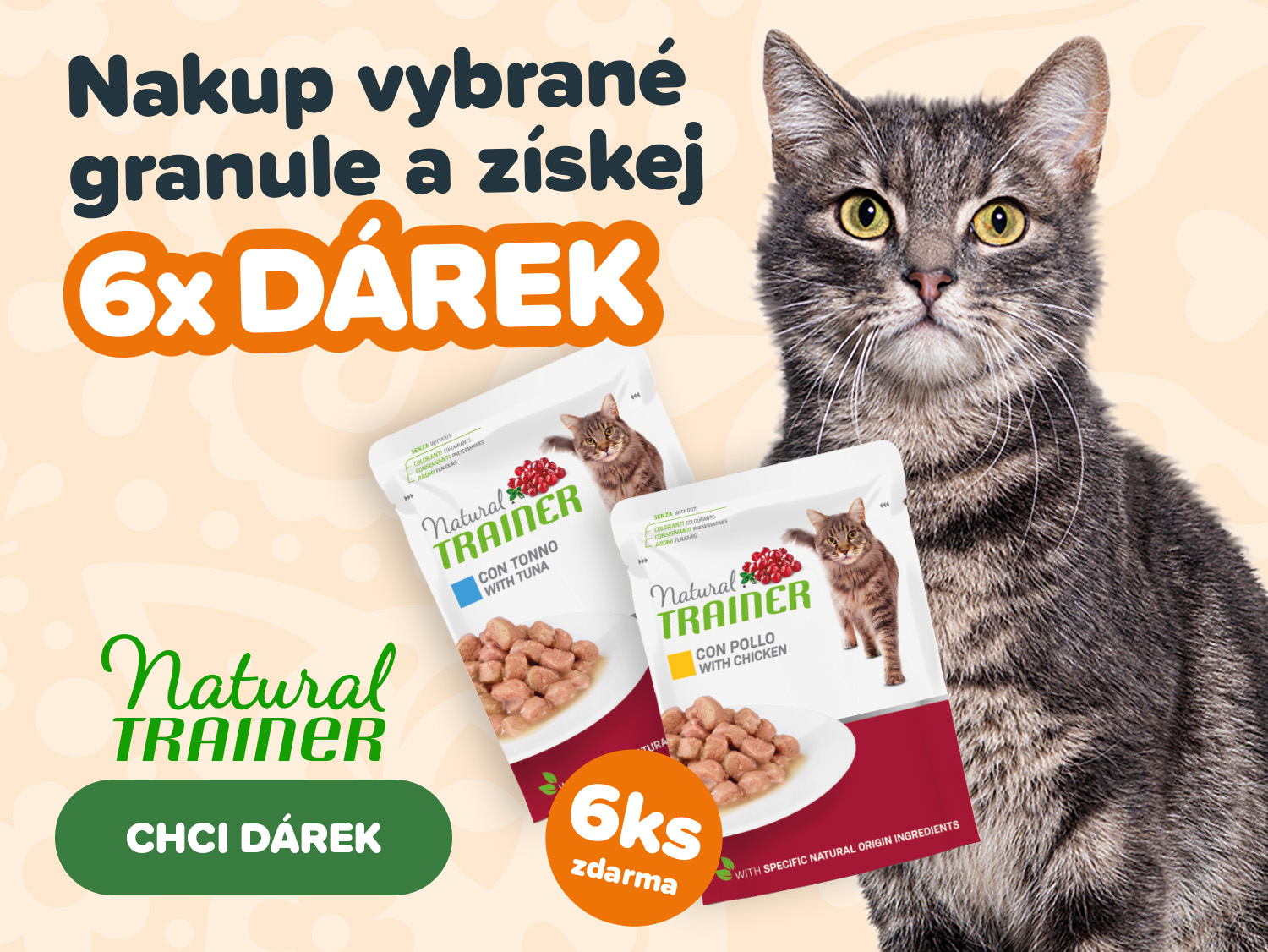 6x dárek ke granulím – KOČKA