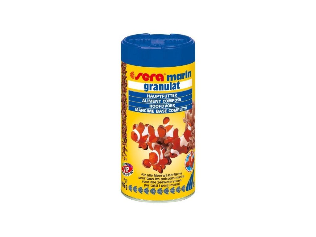 Sera základní krmivo pro mořská akvária Marin Granulat 250 ml
