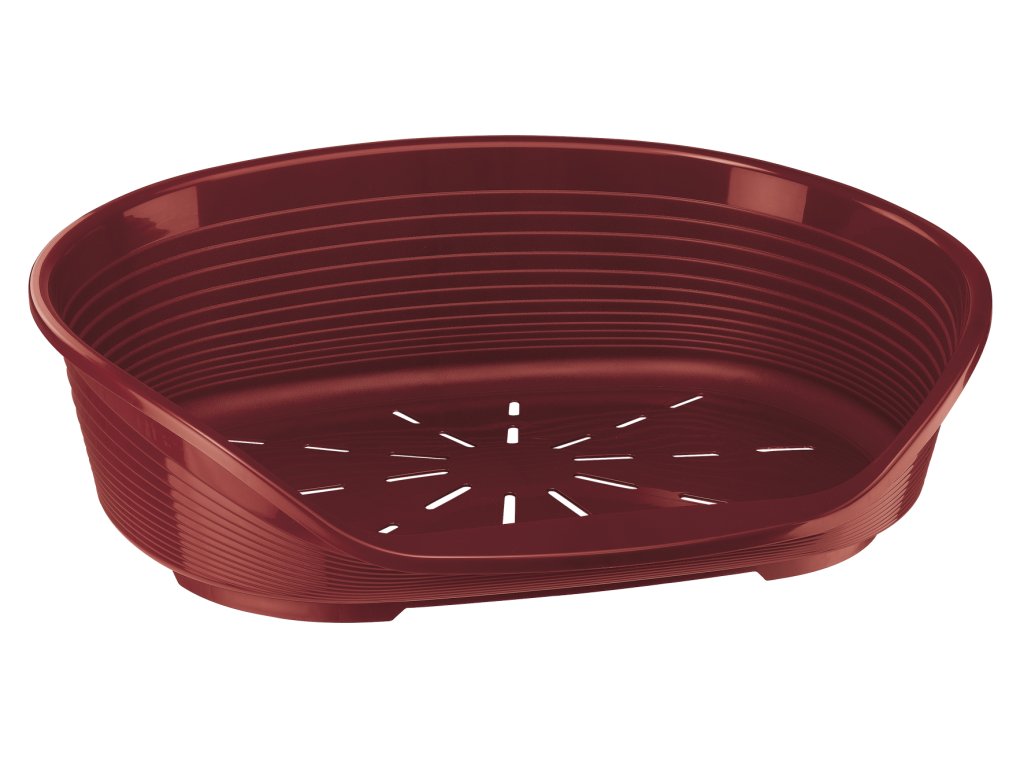 Ferplast plastový pelech SIESTA DELUXE 12 bordó | PetCenter.cz