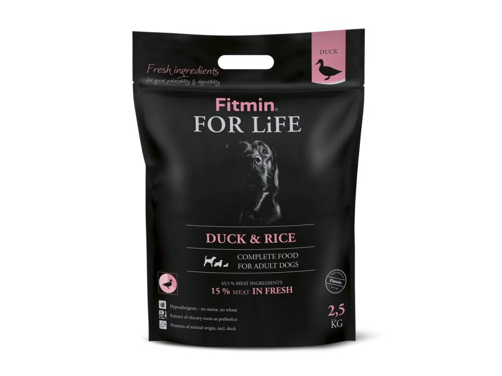 Fitmin dog For Life Duck Rice 2 5 kg PetCenter.cz