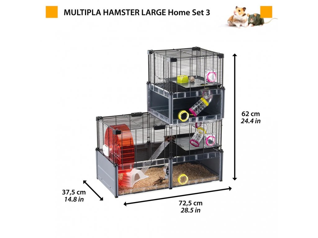 Ferplast MULTIPLA HAMSTER LARGE modulární klec pro křečky a myši ...