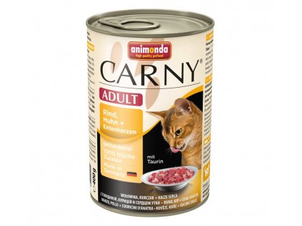 Animonda Carny konzerva pro kočky kuře + kachna 400 g