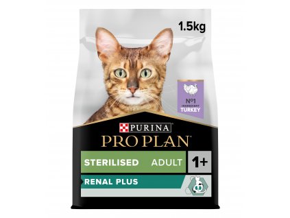 Pro Plan Cat Renal Plus Sterilised krůta 1,5kg