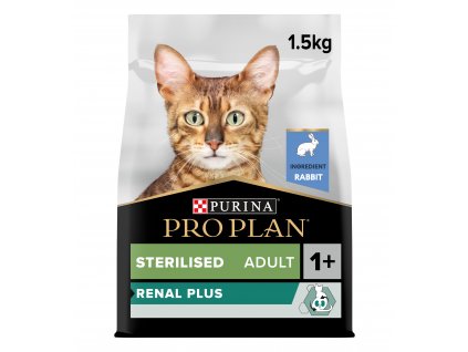 Pro Plan Cat Renal Plus Sterilised králík 1,5 kg