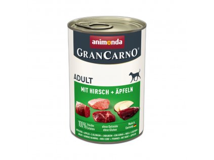 Animonda GranCarno Adult konzerva pro psy s jelením masem a jablky 400 g