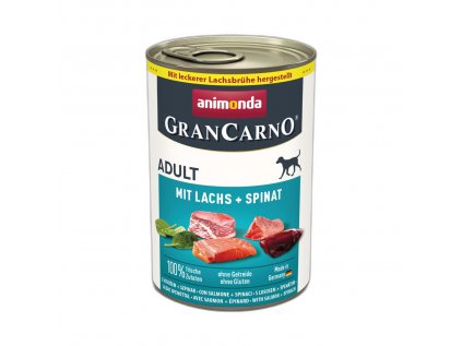 Animonda GranCarno Adult konzerva pro psy losos a špenátem 400 g