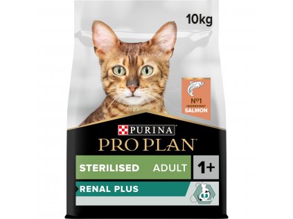Purina Pro Plan Cat Renal Plus Sterilised Salmon 10 kg