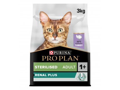 Pro Plan Cat Renal Plus Sterilised krůta 3kg