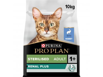 Pro Plan Cat Renal Plus Sterilised králík 10kg