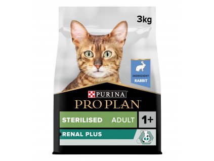 Pro Plan Cat Renal Plus Sterilised králík 3kg
