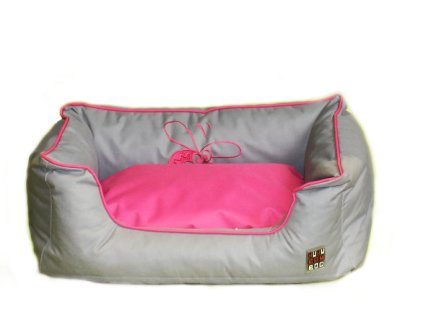 Huhubamboo pelech šedá+růžová M 65cm