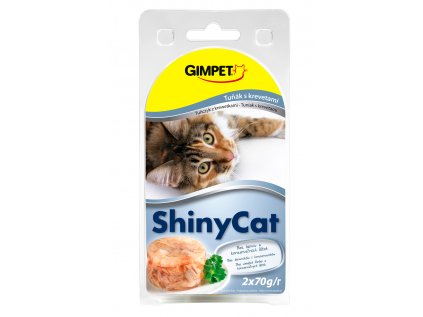 ShinyCat konzerva tuňák + krevety 2 x 70 g