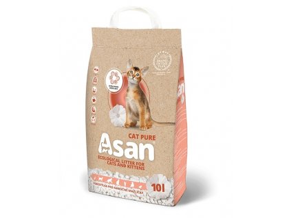 Asan Cat Pure eko-stelivo pro kočky a fretky 10 l (2,5 kg)