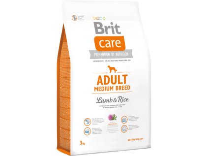 Brit Care Adult Medium Breed Lamb & Rice 3 kg