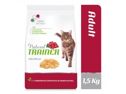 Natural Trainer Cat Adult kuřecí 1,5 kg