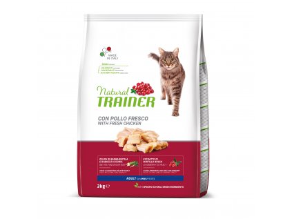 Natural Trainer Cat Adult kuřecí 3 kg