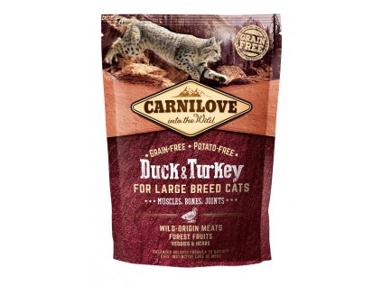 Carnilove Cat Grain Free Duck & Turkey LB Cat Muscles, Bones, Joints 400 g
