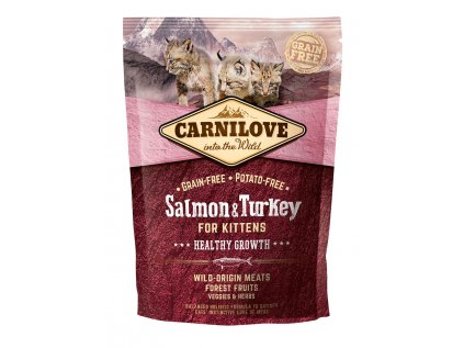 Carnilove Cat Grain Free Salmon&Turkey Kittens Healthy Growth 400 g