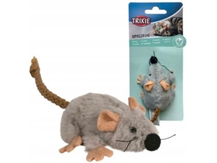 Trixie Plyšová myška šedá s catnipem 7 cm