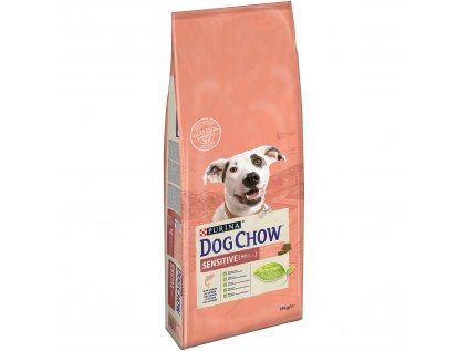 Purina Dog Chow Sensitive losos & rýže 14 kg