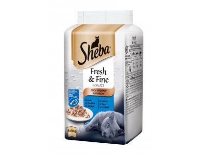 SHEBA MINI SHEBA Fresh & Fine Rybí výběr 6pack 300 g