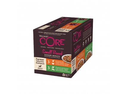 Wellness CORE Small Breed Savoury Medleys Farmer Selection Multipack 510 g