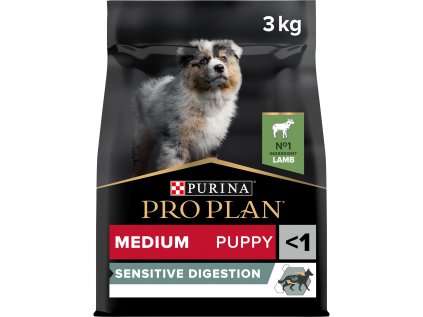 Pro Plan Dog Sensitive Digestion Puppy Medium jehněčí 3kg