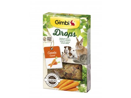 Gimborn I DROPS pro hlodavce s mrkví 50 g