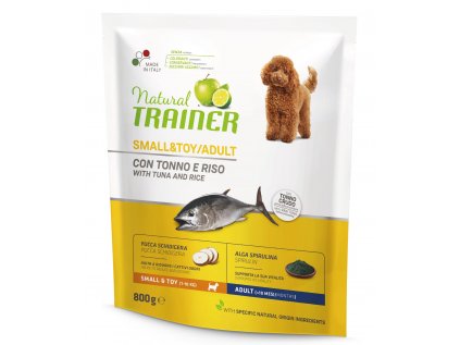 Natural Trainer Small & Toy Adult ryba a rýže 800 g