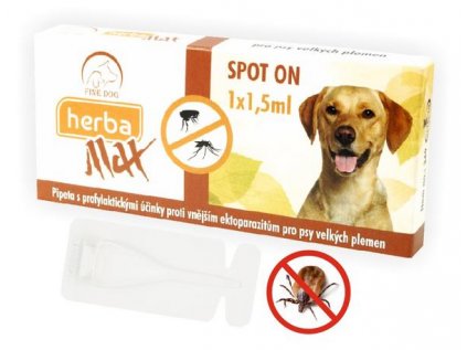 Herba Line Spot-on antiparazitní citrus pes velký 1 × 1,5 ml