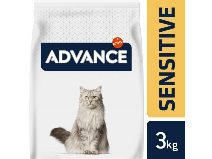 ADVANCE CAT Adult losos a rýže Sensitive 3 kg