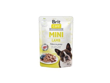 Kapsička Brit Care Mini Puppy Lamb fillets in gravy 85 g