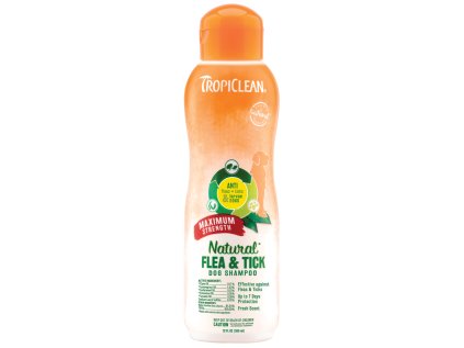 Tropiclean antiparazitní sampon Flea and Tick Maximum Strength 355 ml