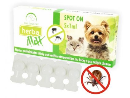 Herba Max Spot-on pro kočky a psy malých plemen 5x1ml