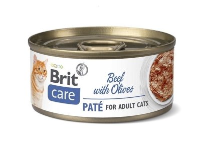 Konzerva Brit Care Cat Beef Paté with Olives 70g