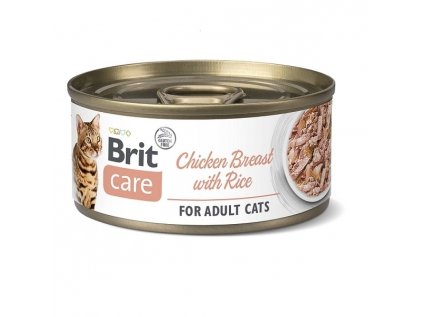Konzerva Brit Care Cat Chicken Breast with Rice 70 g