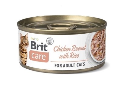 Konzerva Brit Care Cat Chicken Breast with Rice 70 g