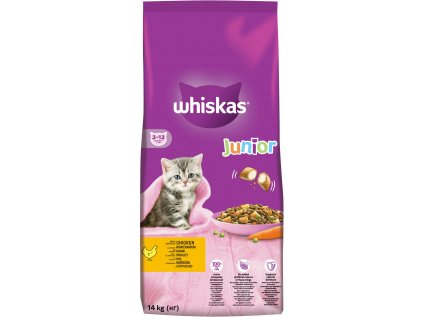 WHISKAS Junior kuřecí 14 kg