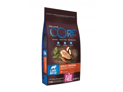 Wellness Core Dog LB Adult Original kuře 10 + 2 kg