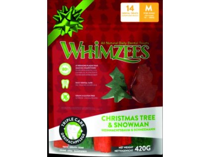 WHIMZEES Dental stix M vánoční edice 12 ks