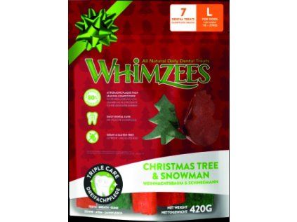 WHIMZEES Dental stix L vánoční edice 6 ks