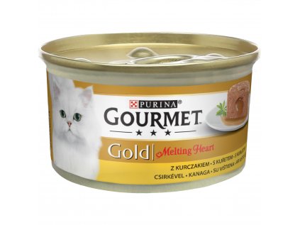 Konzerva GOURMET Gold Melting heart KK paštika s kuřetem 85 g