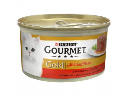 Konzerva GOURMET Gold Melting heart KK paštika s hovězím 85 g