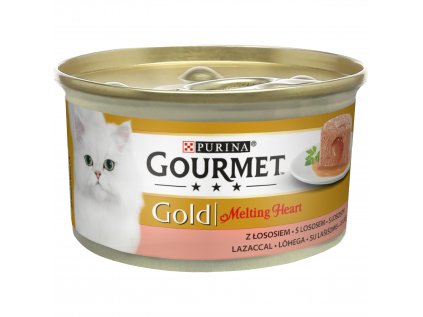 Konzerva Gourmet Gold Melting heart paštika s lososem 85 g