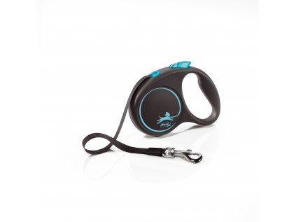 Flexi Black Design S pásek 5m/15 kg světle modré