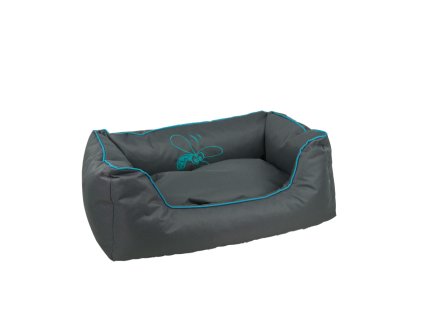 Huhubamboo kanape XL šedivo tyrkysové